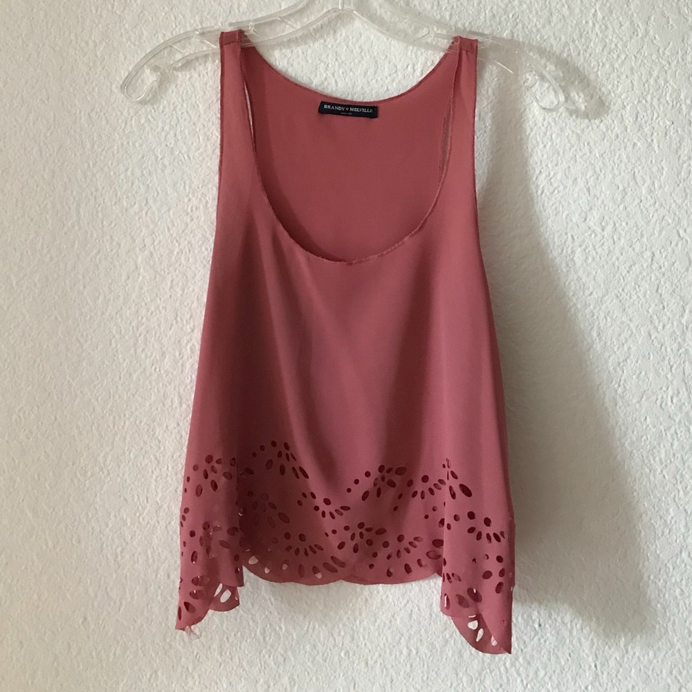 🌷 Vintage Brandy Melville Rose Blouse
